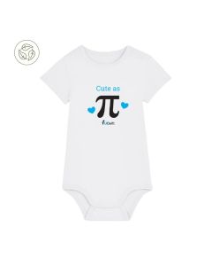 Baby Bodysuit TU Delft Cute as Pi White - NEW