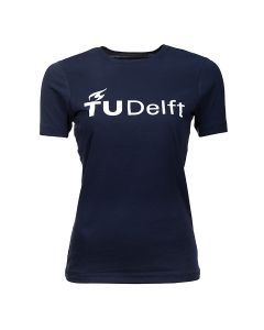 T-shirt TU Delft Ladies Navy - SALE