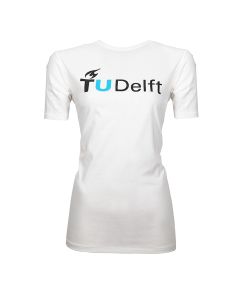 T-shirt TU Delft Ladies White - SALE