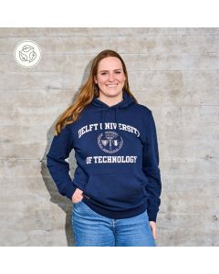 Hooded Sweater Delft University Zegel Navy