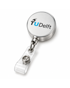 Rollerclip met badgehouder TU Delft - 10 stuks - NEW