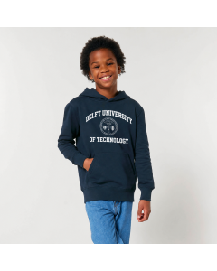 Hooded Sweater Delft University Zegel Navy Kids - NEW