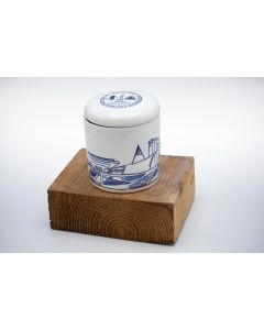 Stroopwafelpot Delfts Blauw - "Gezicht op TU Delft" - NEW